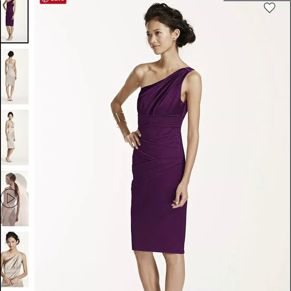 David’s Bridal one shoulder Dress